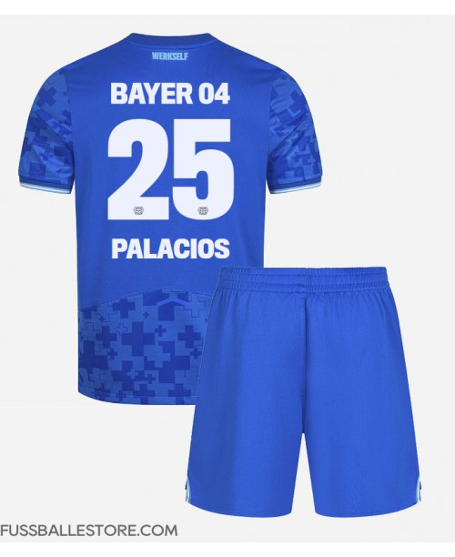 Günstige Bayer Leverkusen Exequiel Palacios #25 3rd trikot Kinder 2025-26 Kurzarm (+ Kurze Hosen)
